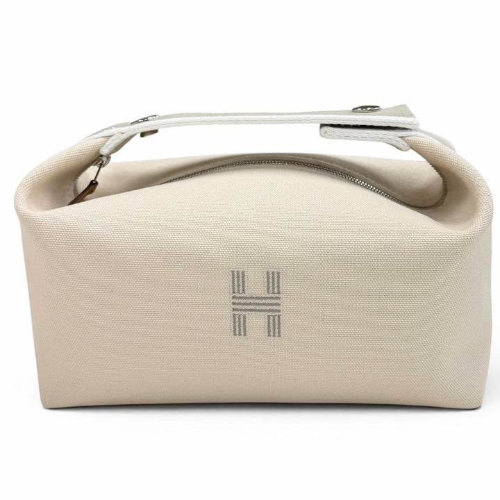 Pristine HERMES Pouch Brid a Black PM Bus pouch cotton Women