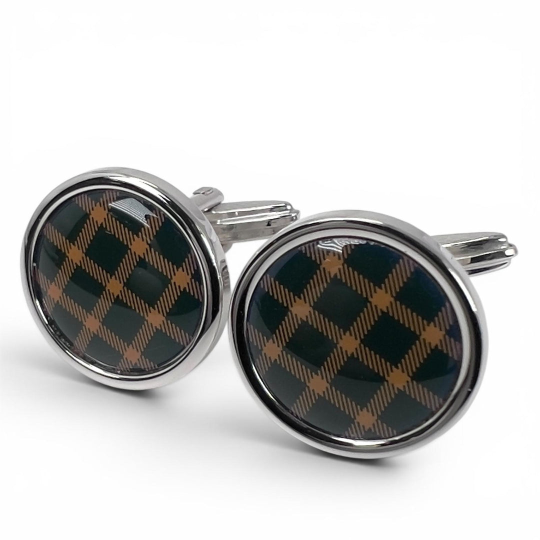 Excellent Dunhill Cufflinks cufflinks Tie pin 2-piece set green mens