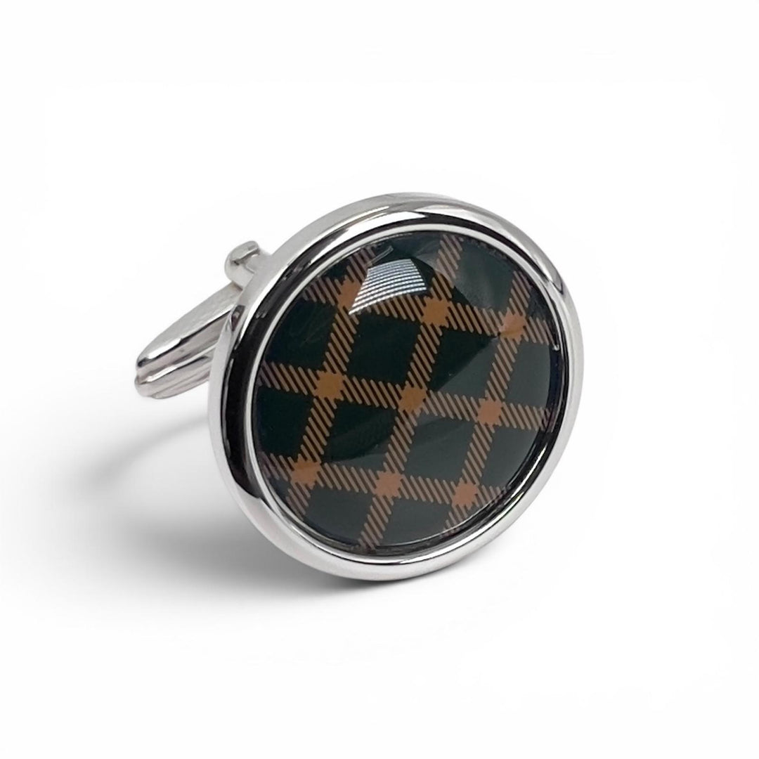 Excellent Dunhill Cufflinks cufflinks Tie pin 2-piece set green mens