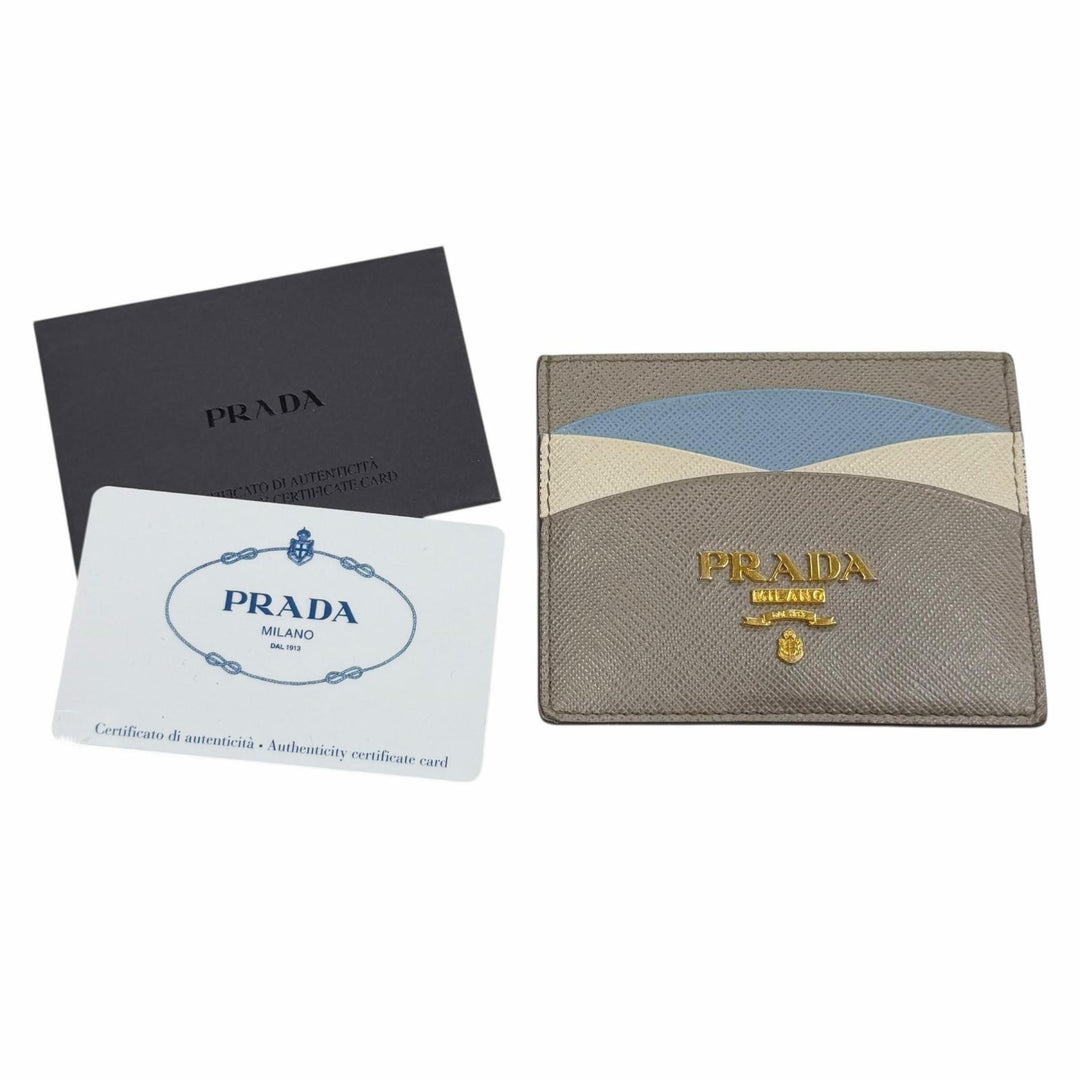 Great PRADA Card Case Multi Safiano leather Women 1MC025