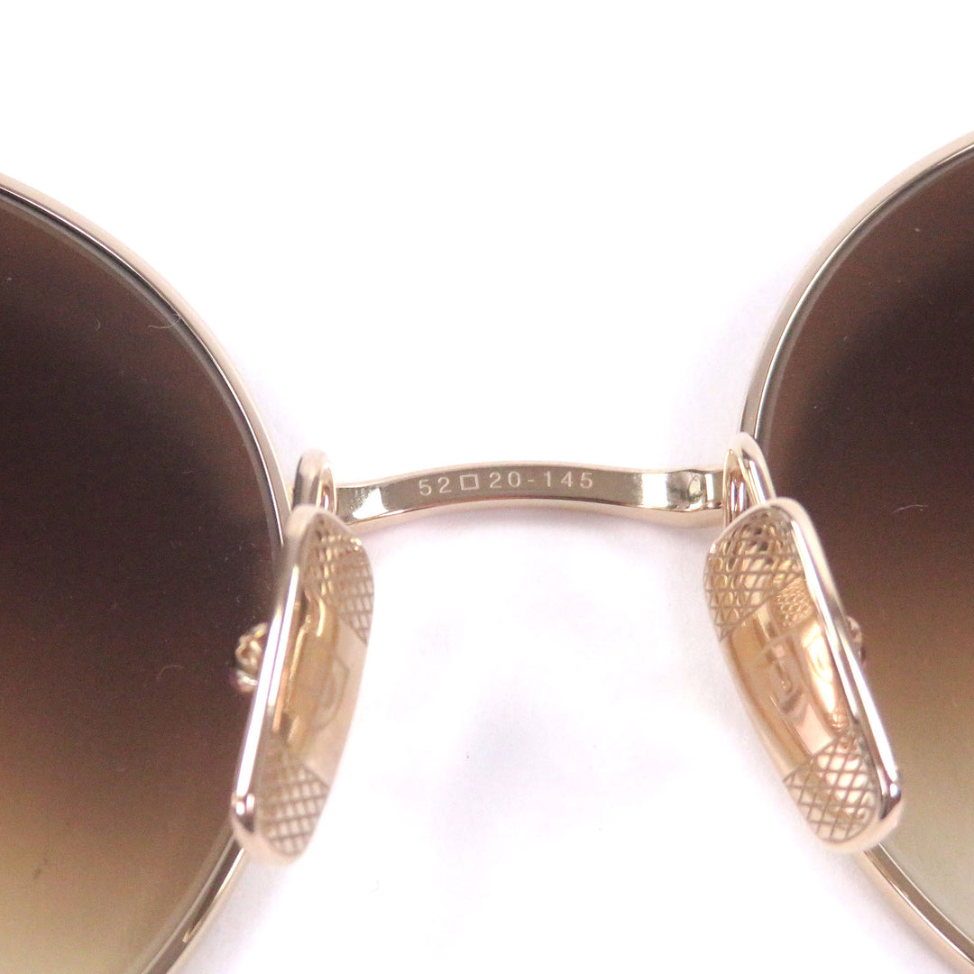Excellent DITA sunglasses Round frame worn by HYDE gold mens DTX506