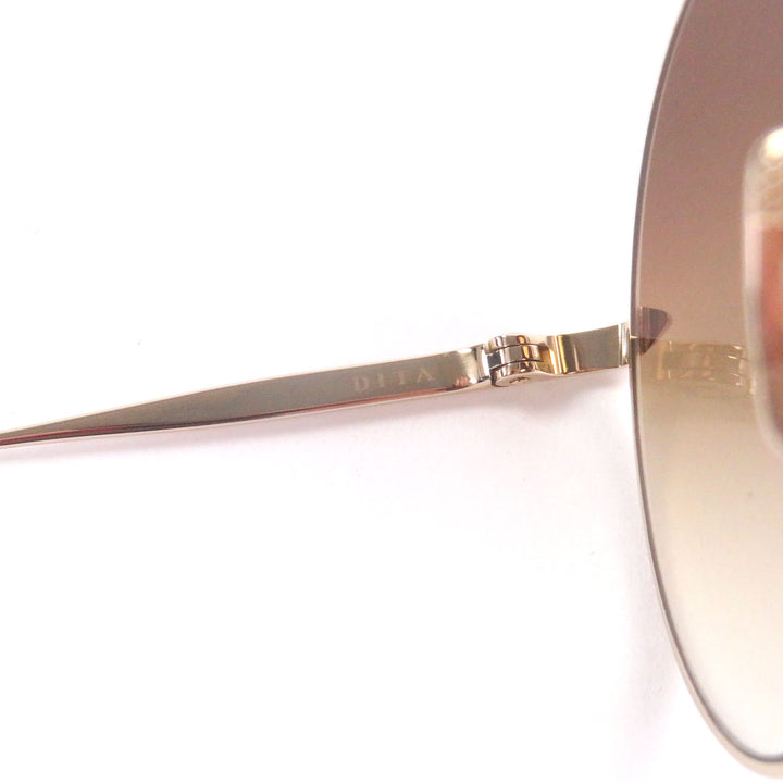 Excellent DITA sunglasses Round frame worn by HYDE gold mens DTX506