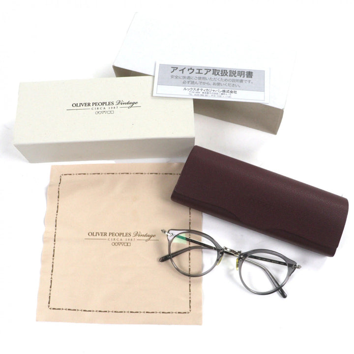 Excellent OLIVER PEOPLES Glasses Clear gray mens OV5184 1132