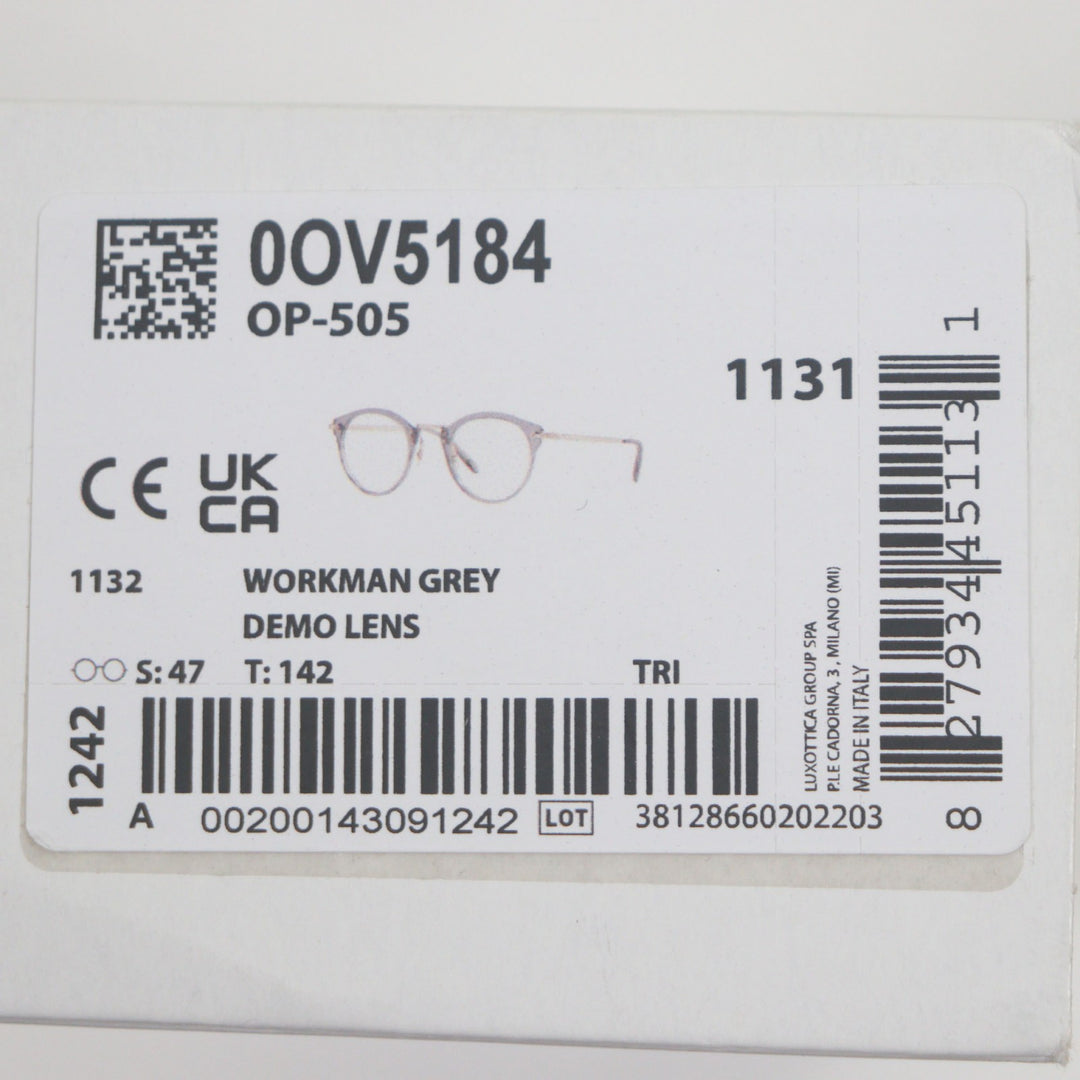 Excellent OLIVER PEOPLES Glasses Clear gray mens OV5184 1132