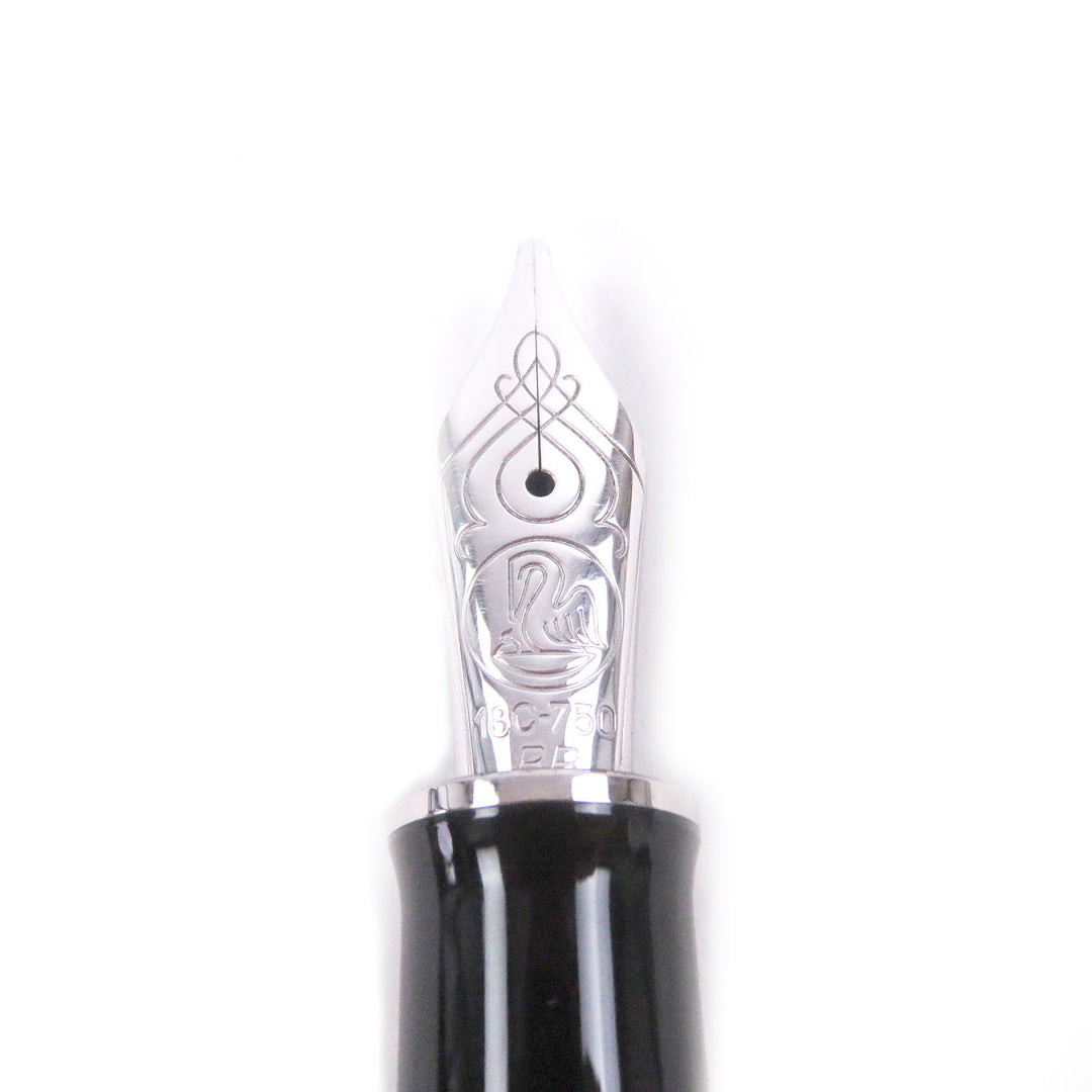 Excellent PERIKAN fountain pen Sovereign black 750 mens M805