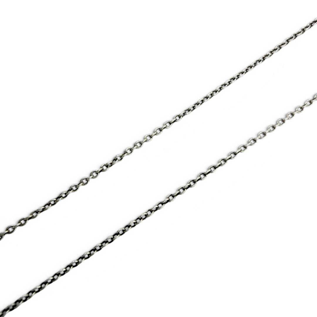 Great TIFFANY&Co. Necklace Double Open Heart Extra Mini Necklace Silver AG925
