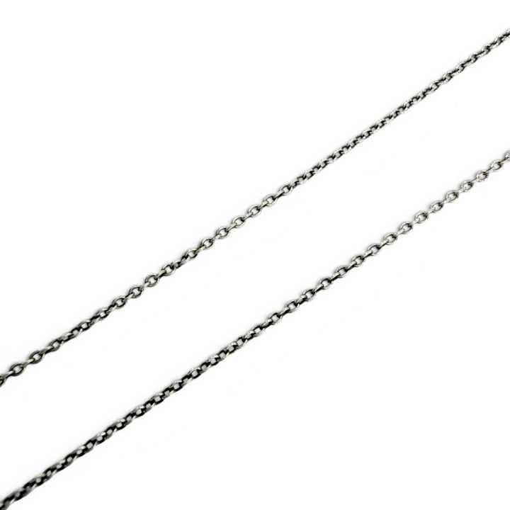 Great TIFFANY&Co. Necklace Double Open Heart Extra Mini Necklace Silver AG925