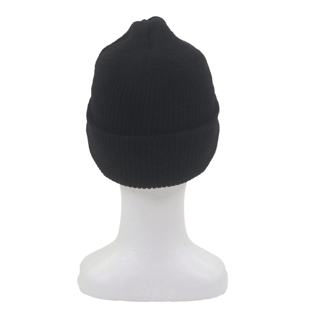 Very Good CHROME HEARTS Knit cap CH embroidered hat beanie black wool mens