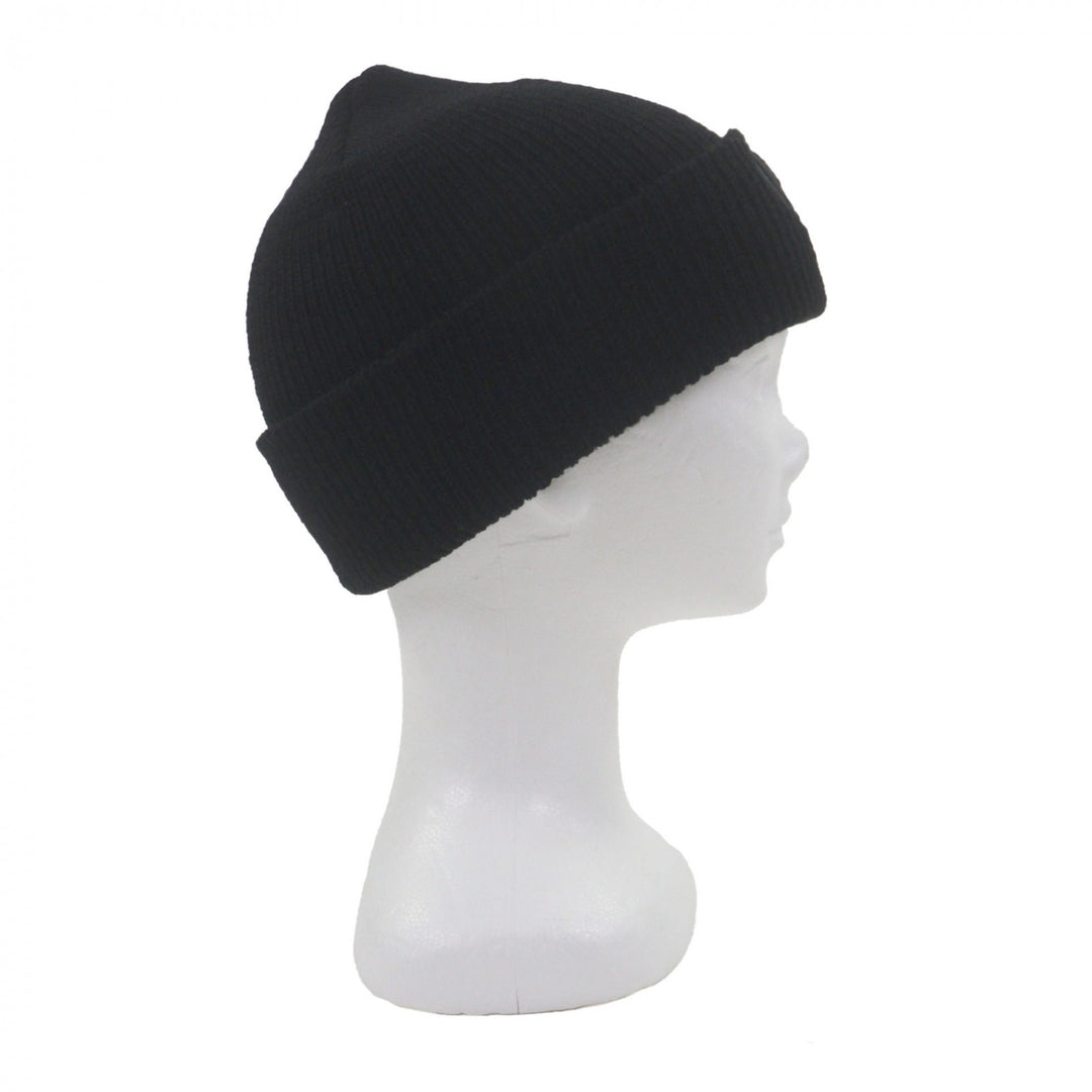 Very Good CHROME HEARTS Knit cap CH embroidered hat beanie black wool mens