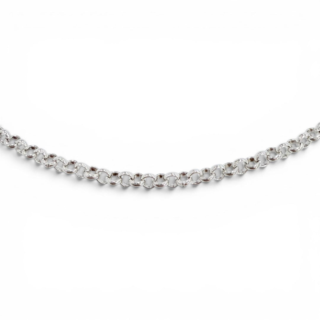 Excellent CHROME HEARTS Necklace Roll Chain NECKCHAIN R18 Silver 925 mens