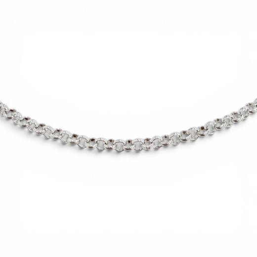 Excellent CHROME HEARTS Necklace Roll Chain NECKCHAIN R18 Silver 925 mens