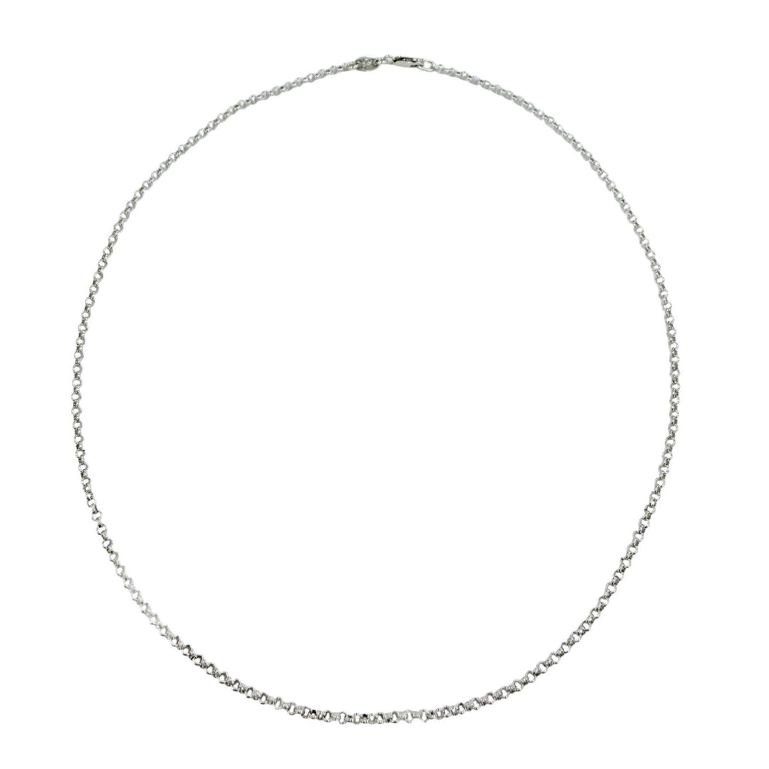 Excellent CHROME HEARTS Necklace Roll Chain NECKCHAIN R18 Silver 925 mens