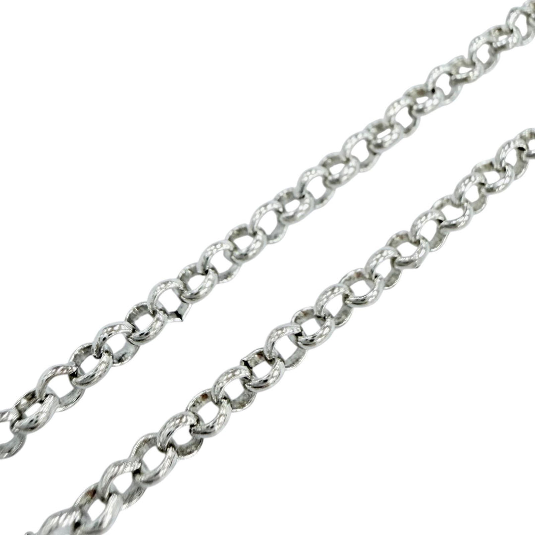 Excellent CHROME HEARTS Necklace Roll Chain NECKCHAIN R18 Silver 925 mens