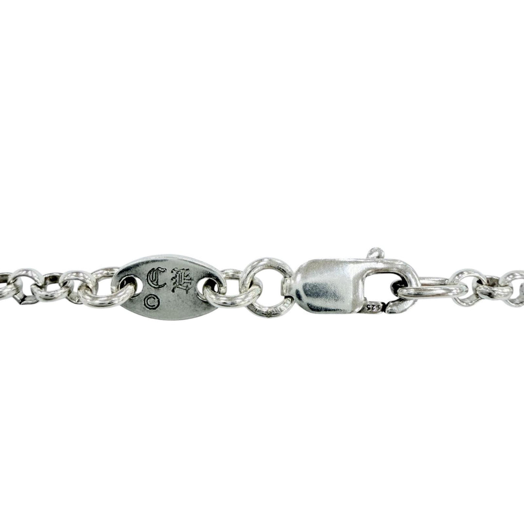 Excellent CHROME HEARTS Necklace Roll Chain NECKCHAIN R18 Silver 925 mens