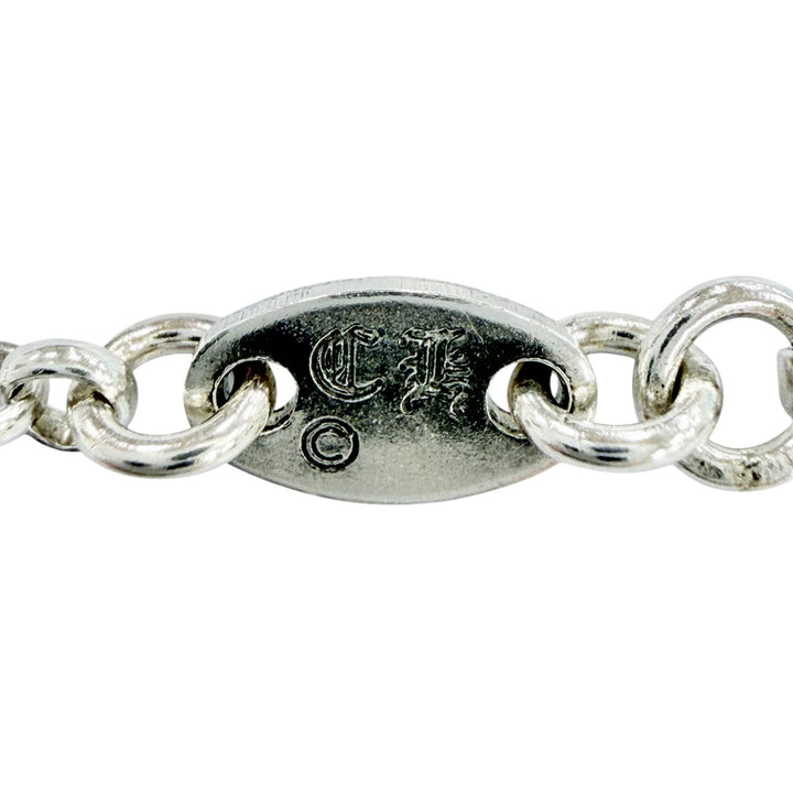 Excellent CHROME HEARTS Necklace Roll Chain NECKCHAIN R18 Silver 925 mens