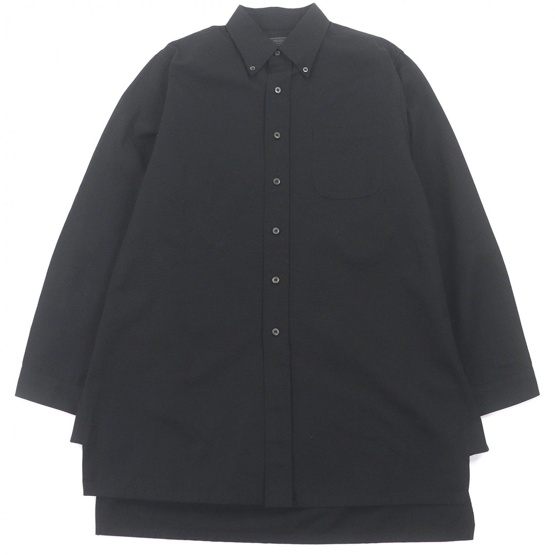 Great PRADA Long sleeve shirt Triangle logo button-down
