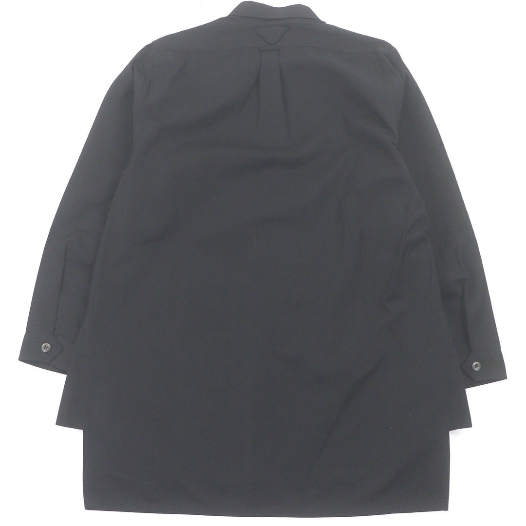 Great PRADA Long sleeve shirt Triangle logo button-down