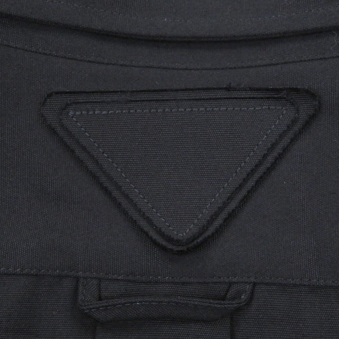 Great PRADA Long sleeve shirt Triangle logo button-down