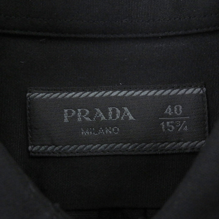 Great PRADA Long sleeve shirt Triangle logo button-down