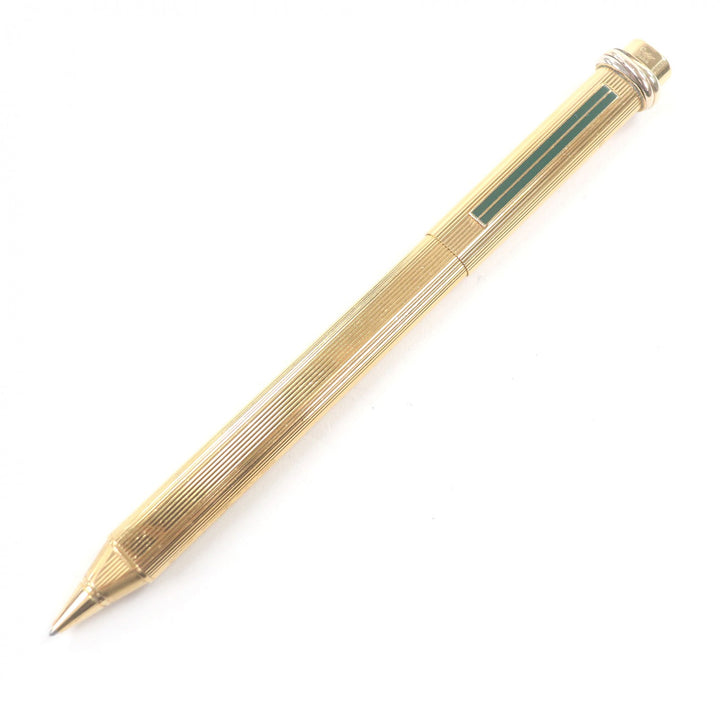 Very Good Cartier Ballpoint pen Trinity Stripe Pattern gold mens