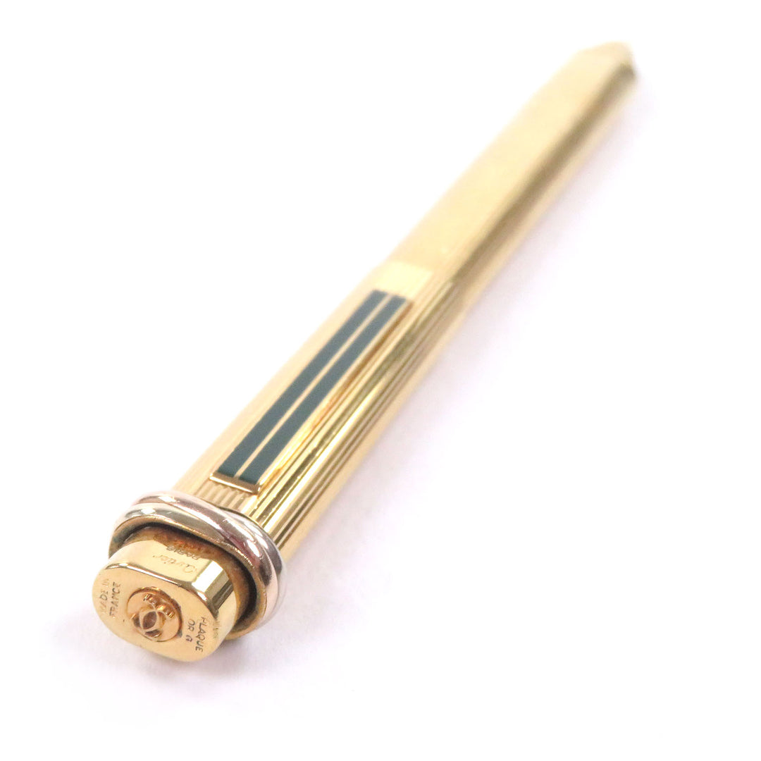 Very Good Cartier Ballpoint pen Trinity Stripe Pattern gold mens