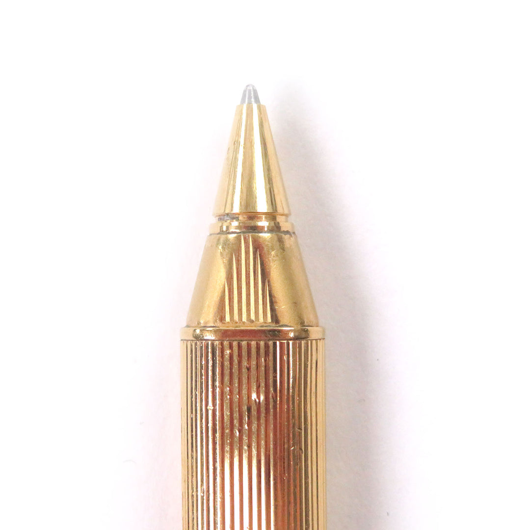 Very Good Cartier Ballpoint pen Trinity Stripe Pattern gold mens