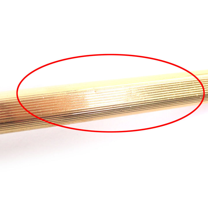 Very Good Cartier Ballpoint pen Trinity Stripe Pattern gold mens