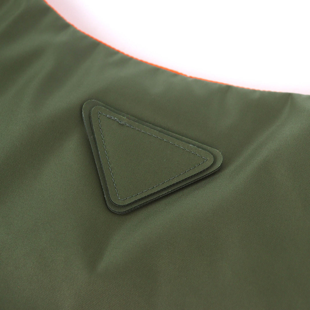 Excellent PRADA Down vest Padded nylon vest RE-NYLON pullover Military S SGC386
