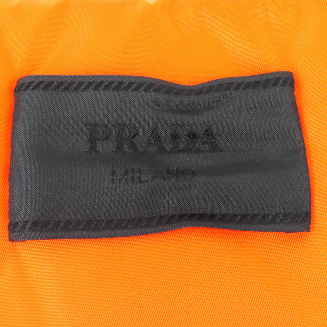 Excellent PRADA Down vest Padded nylon vest RE-NYLON pullover Military S SGC386