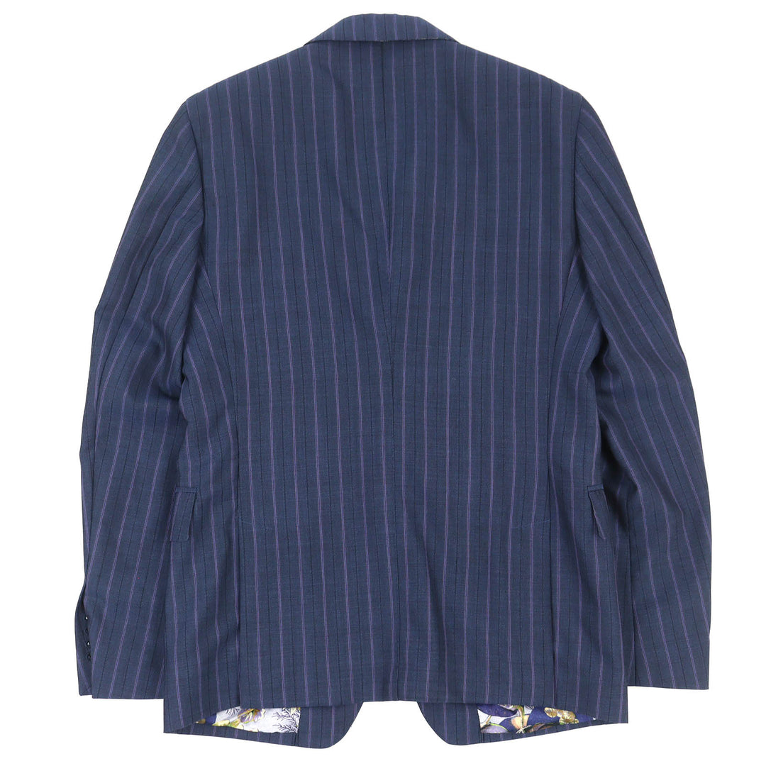 Excellent ETRO All-over lining, striped single-breasted suit, two-piece set 46