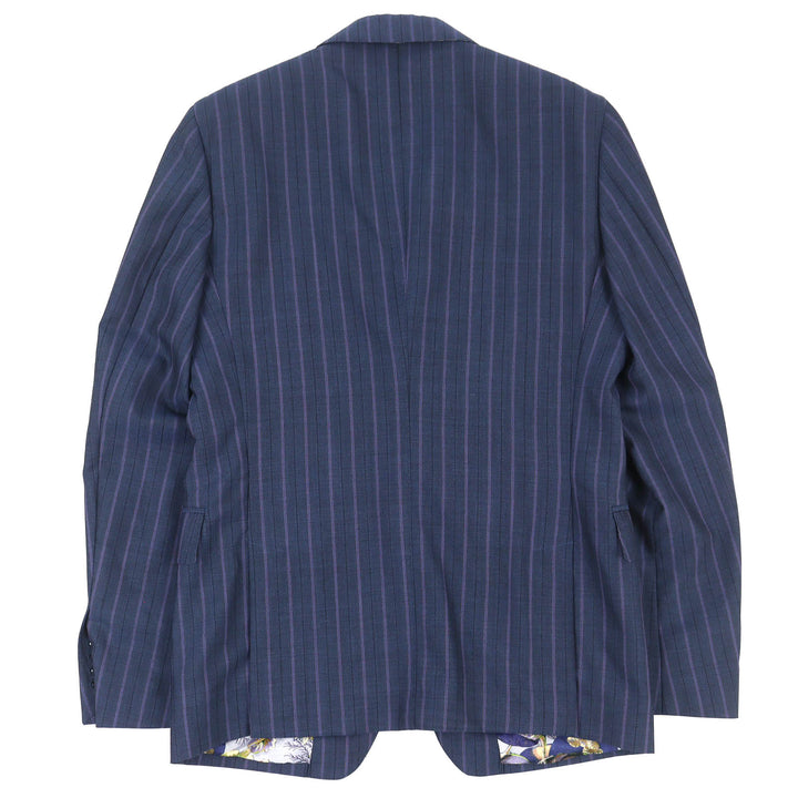 Excellent ETRO All-over lining, striped single-breasted suit, two-piece set 46