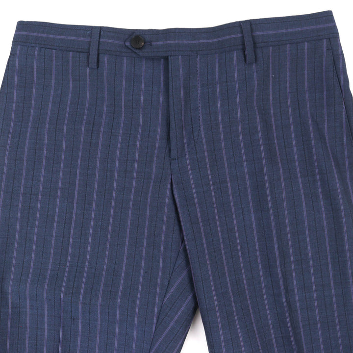 Excellent ETRO All-over lining, striped single-breasted suit, two-piece set 46