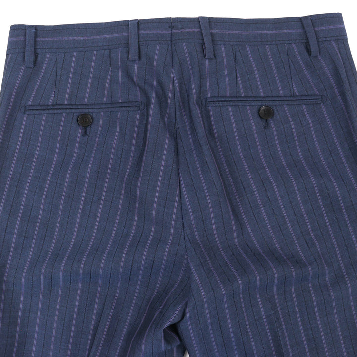 Excellent ETRO All-over lining, striped single-breasted suit, two-piece set 46