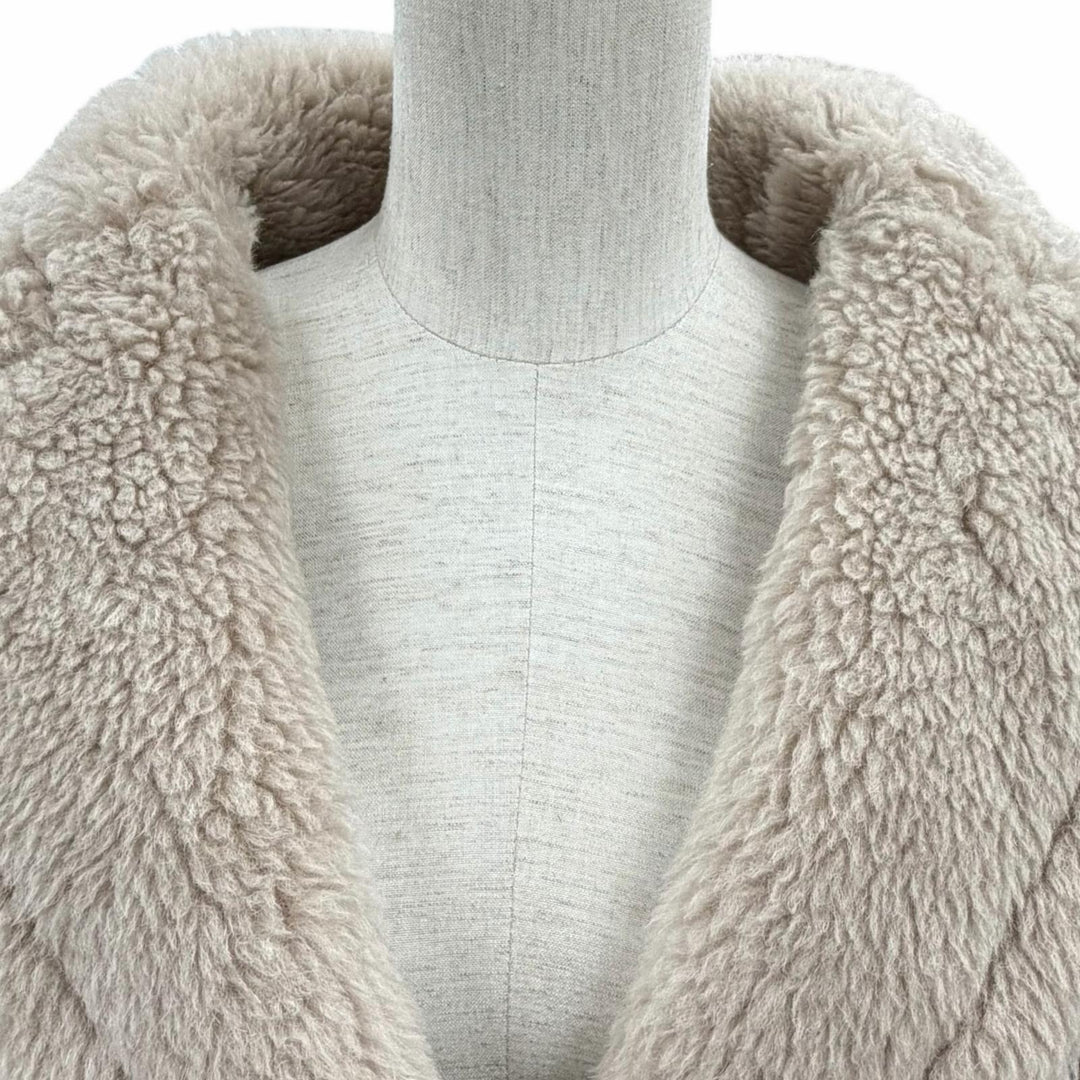 Excellent Max Mara coat TEDDY BEAR alpaca Women XS 101602236