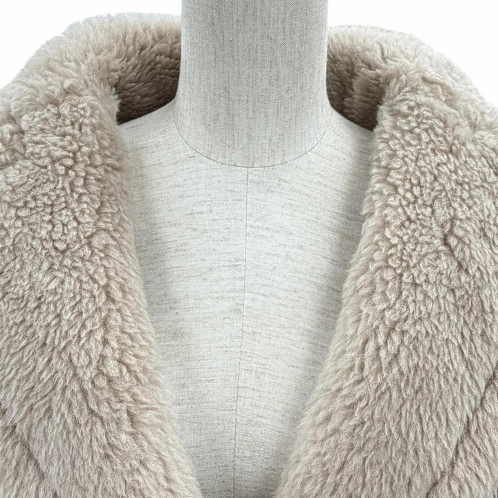 Excellent Max Mara coat TEDDY BEAR alpaca Women XS 101602236