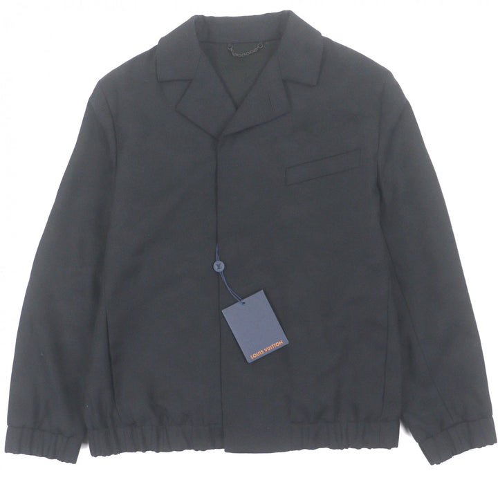Pristine LOUIS VUITTON Blouson black wool mens 44 HJF81W