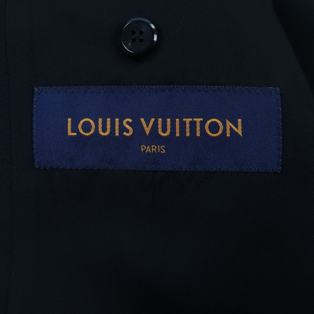 Pristine LOUIS VUITTON Blouson black wool mens 44 HJF81W