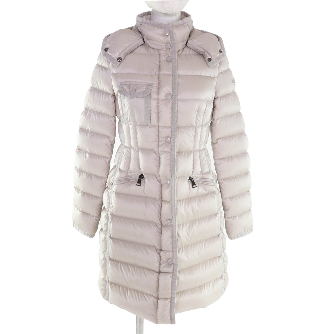 Excellent MONCLER down coat Hermine light beige Nylon Women 0