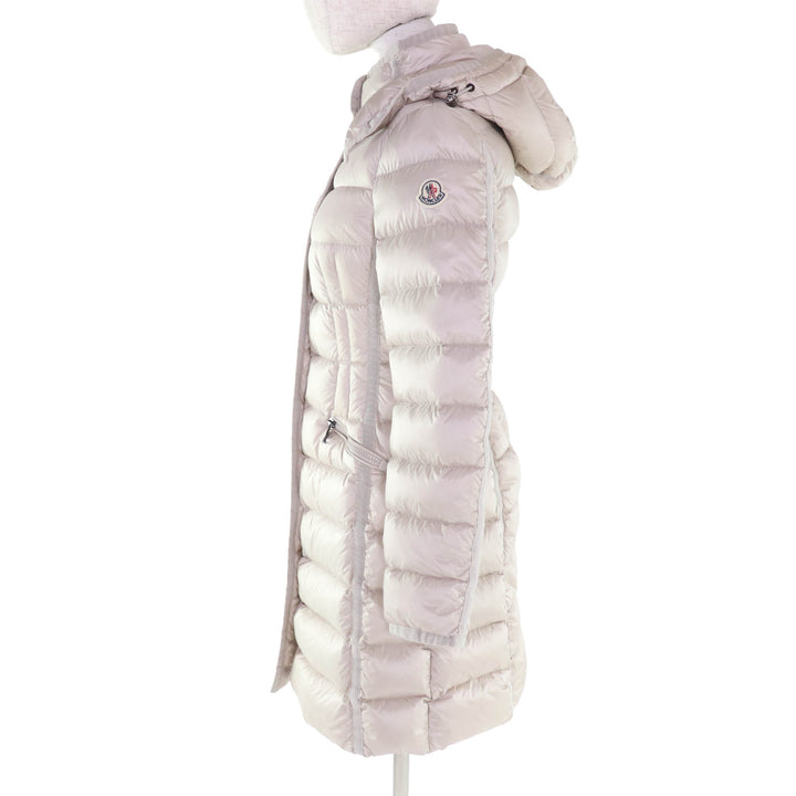 Excellent MONCLER down coat Hermine light beige Nylon Women 0