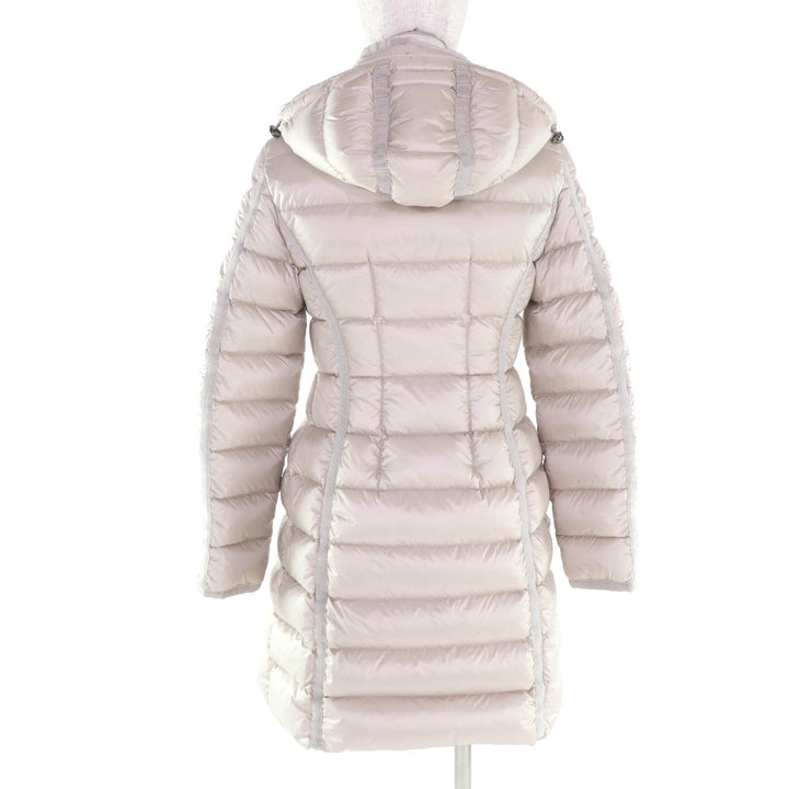 Excellent MONCLER down coat Hermine light beige Nylon Women 0