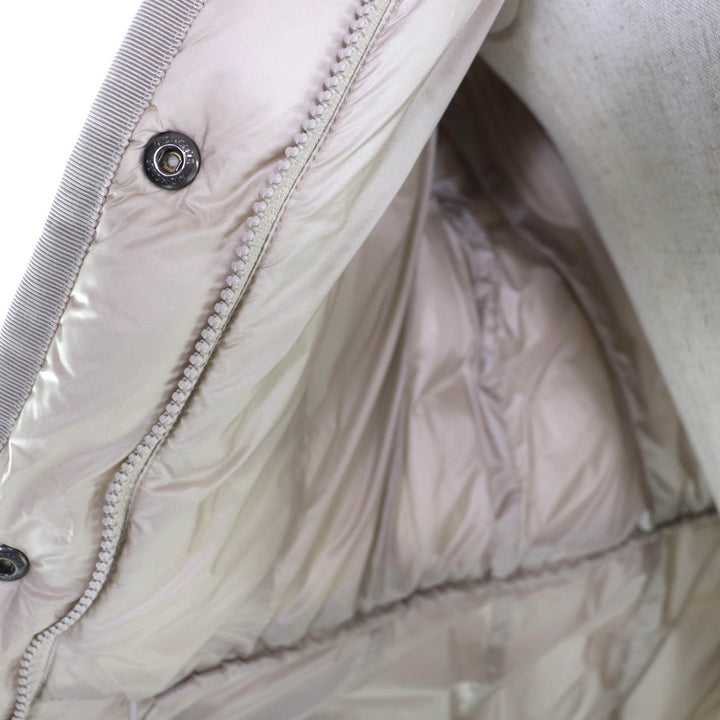 Excellent MONCLER down coat Hermine light beige Nylon Women 0