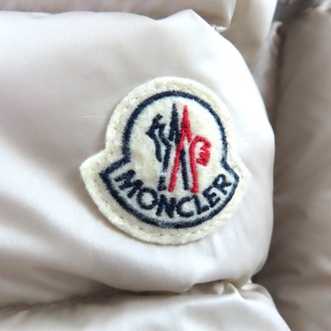 Excellent MONCLER down coat Hermine light beige Nylon Women 0