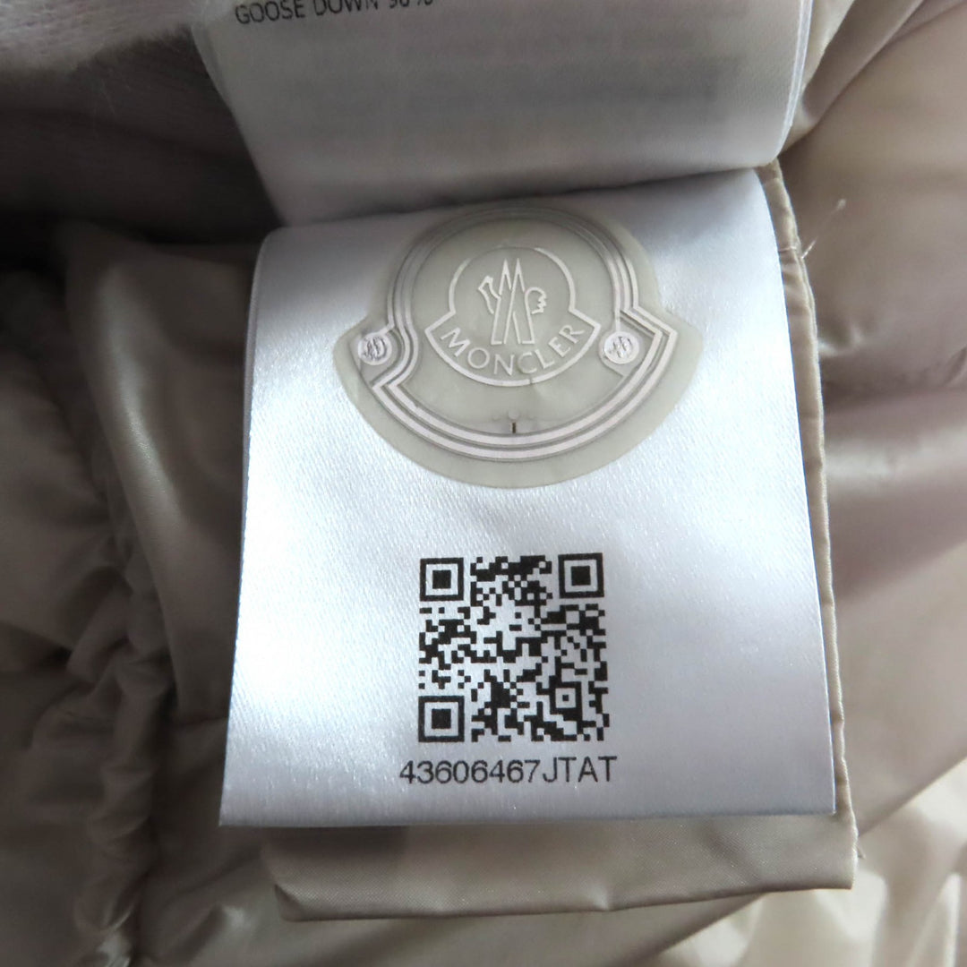 Excellent MONCLER down coat Hermine light beige Nylon Women 0