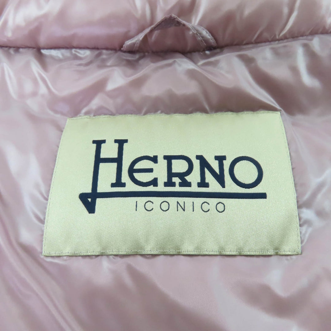 Excellent Herno Down jacket pink Nylon Women 40 PI0046DIC