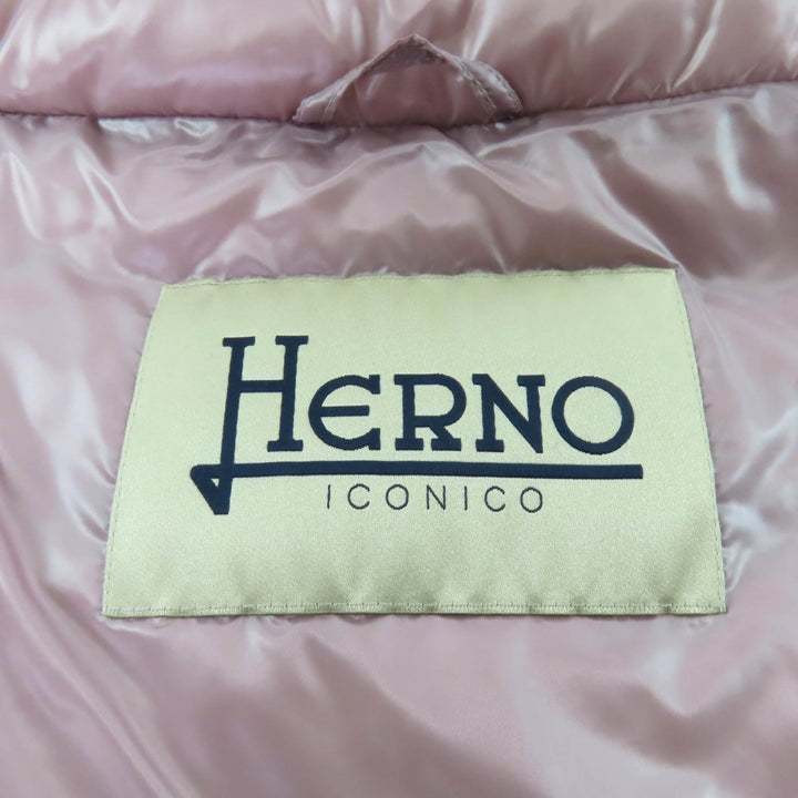 Excellent Herno Down jacket pink Nylon Women 40 PI0046DIC