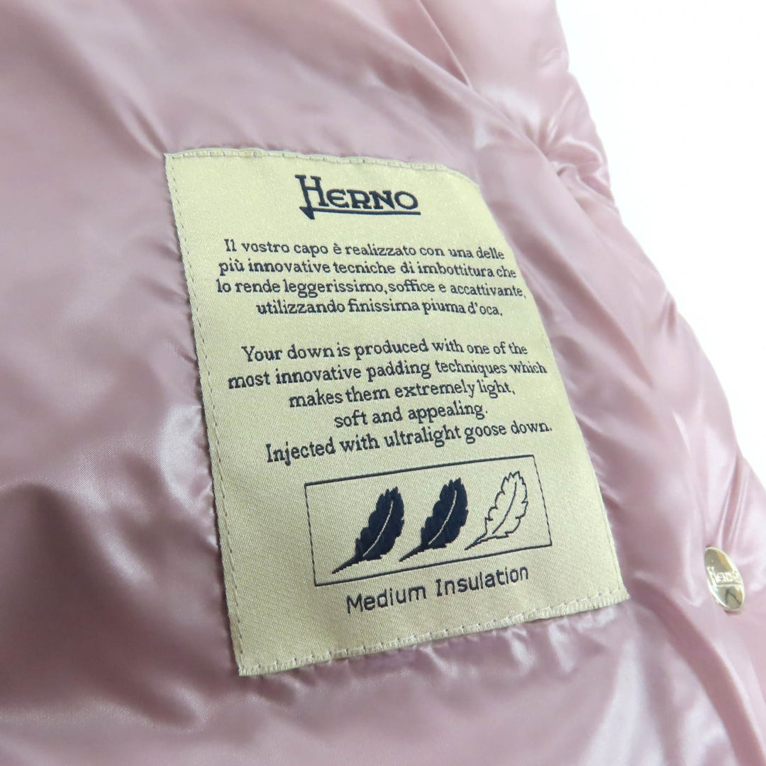 Excellent Herno Down jacket pink Nylon Women 40 PI0046DIC