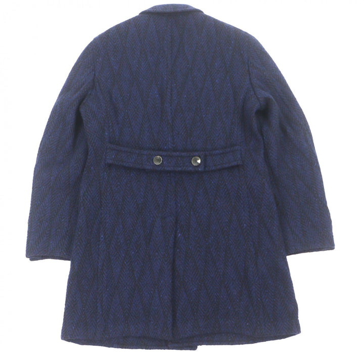 Excellent BOGLIOLI Double chester coat Navy wool mens 50 C2101E