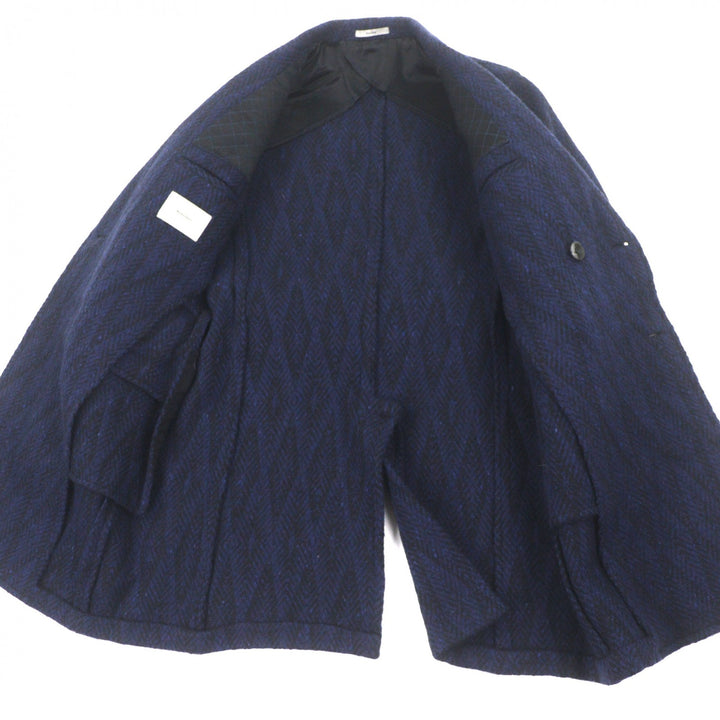 Excellent BOGLIOLI Double chester coat Navy wool mens 50 C2101E