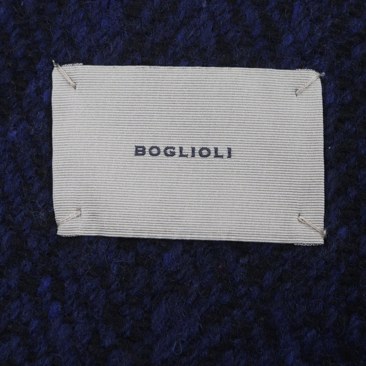 Excellent BOGLIOLI Double chester coat Navy wool mens 50 C2101E