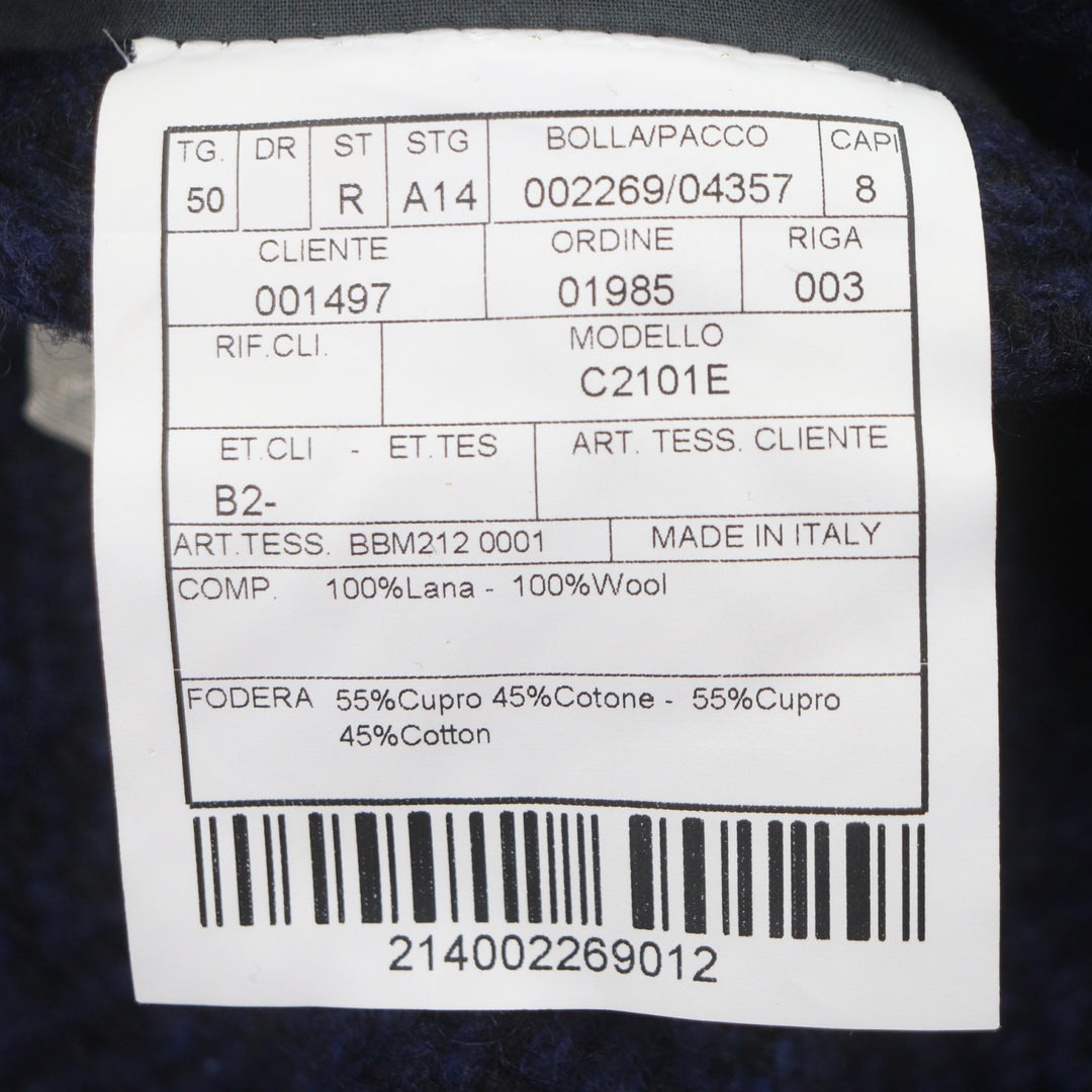 Excellent BOGLIOLI Double chester coat Navy wool mens 50 C2101E